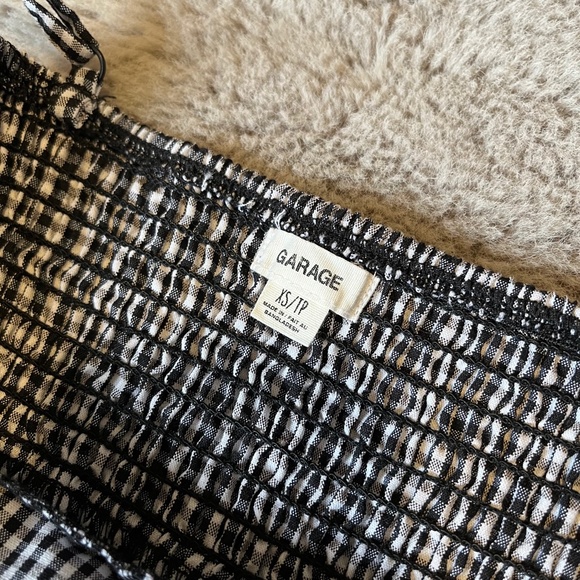 GARAGE Black and White Plaid Dress Size XS - Picture 4 of 4